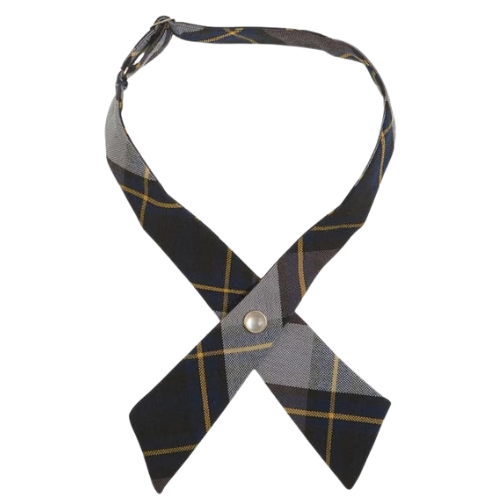 Adjustable Plaid Cross Tie-FBE43