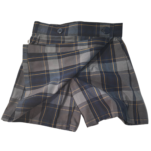 Plaid Pleated Skort